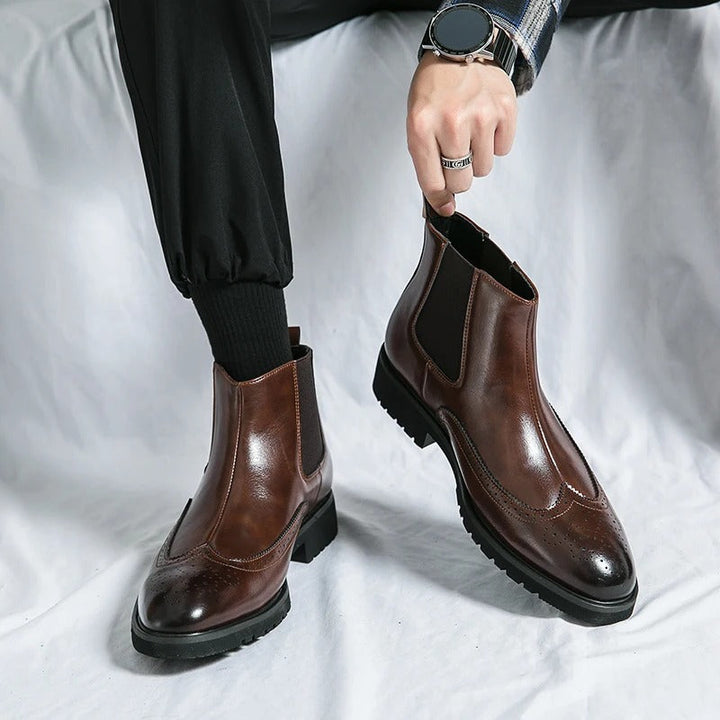 Dario Genuine Leather Chelsea Boots