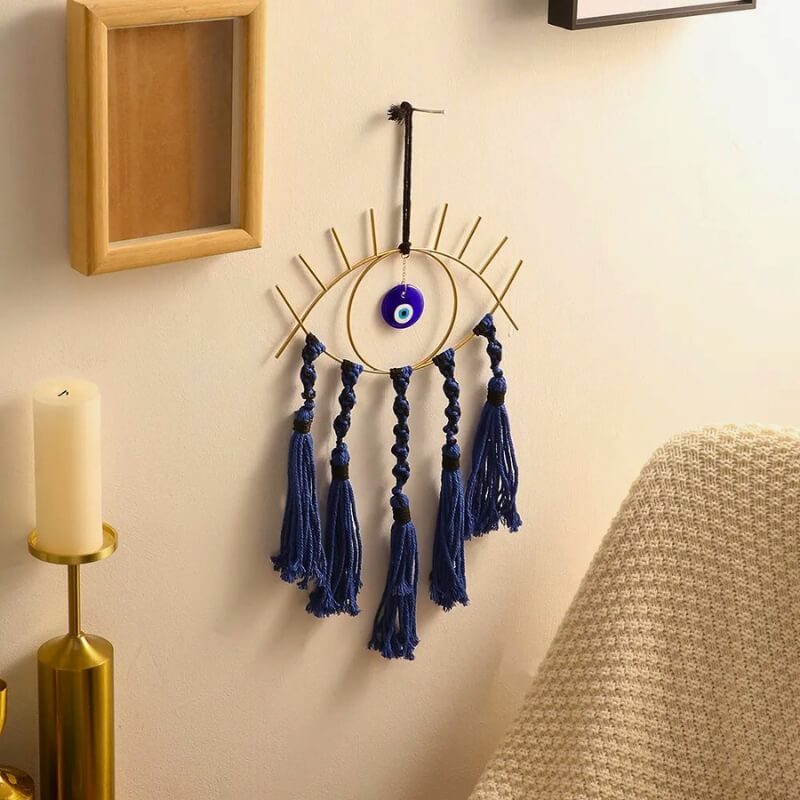 Evil Eye Macramé Dreamcatcher