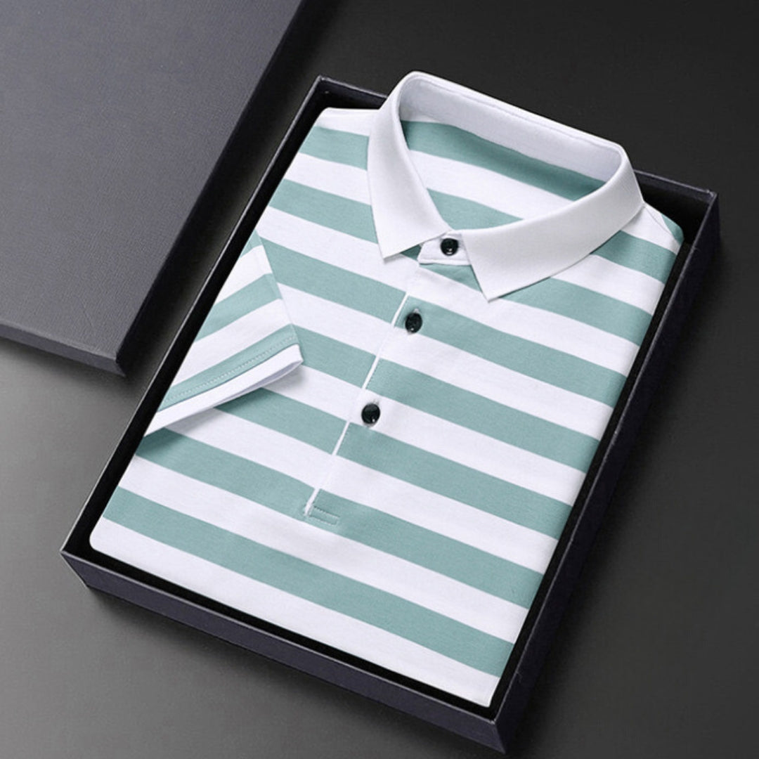 Marseille Stripe Polo Shirt