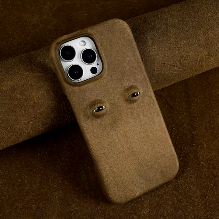 Mystic Gaze Leather iPhone Case