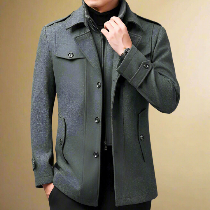 Valerio Suede Trench Coat