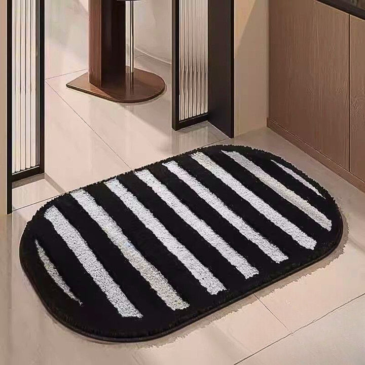 Haddis Soft Stripe Absorbent Bath Rug