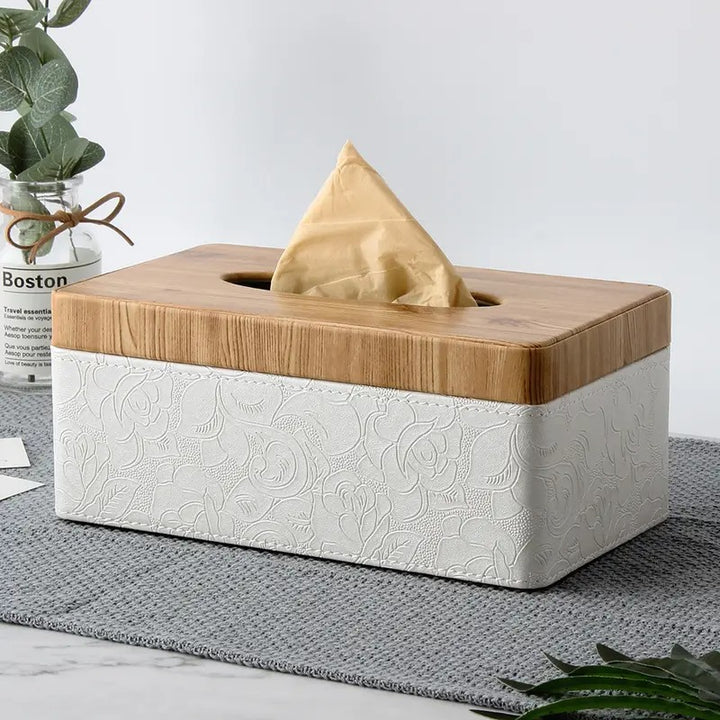 Marble Elegance Tissue Box Holder