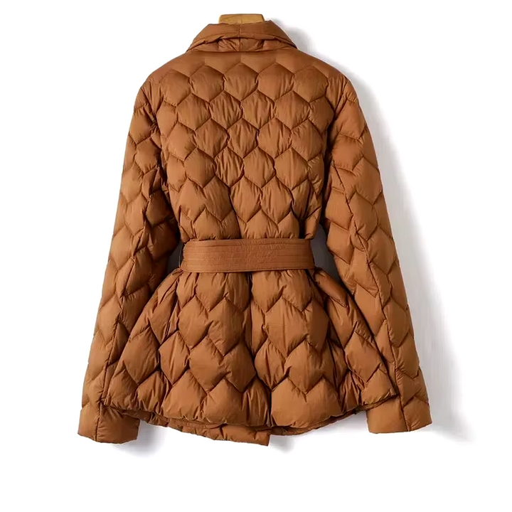 Burnt Ochre Quilted Coat