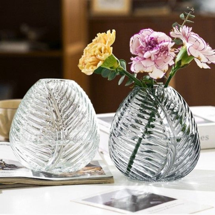 Viridian Crystal Vase Set