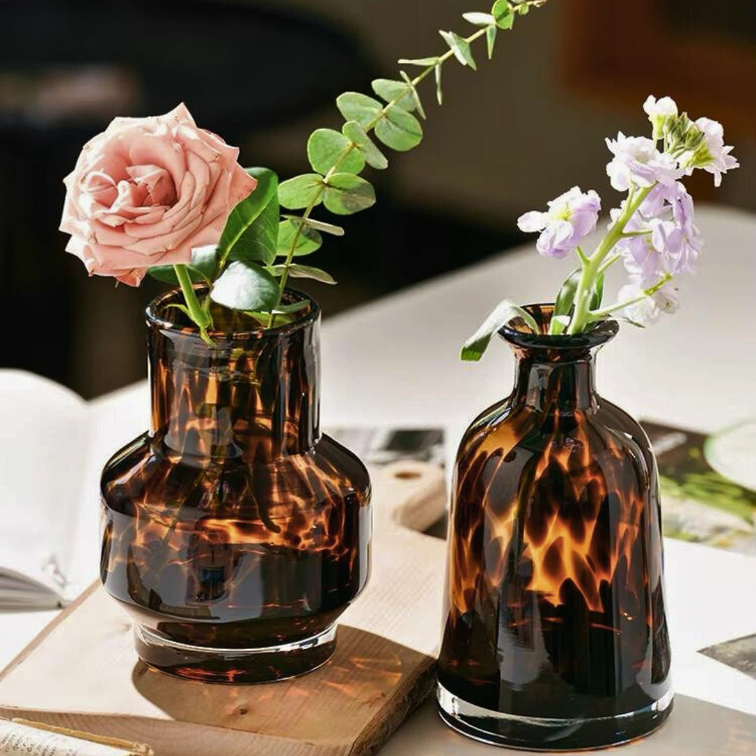 Regelo Amber Glow Artisan Vases