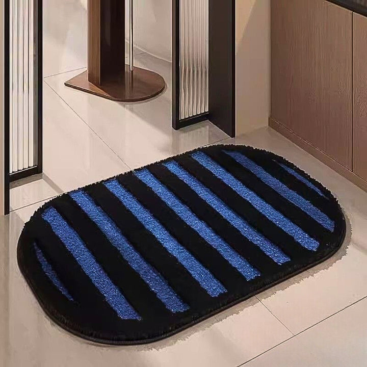 Haddis Soft Stripe Absorbent Bath Rug