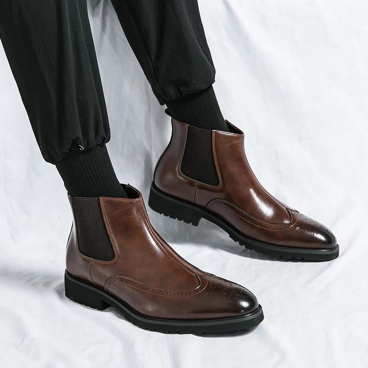 Dario Genuine Leather Chelsea Boots