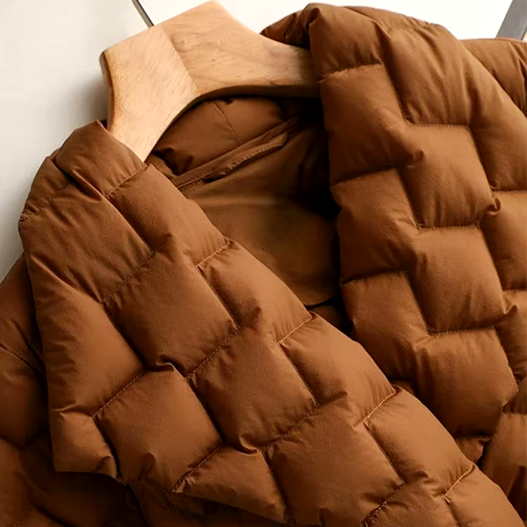 Burnt Ochre Quilted Coat