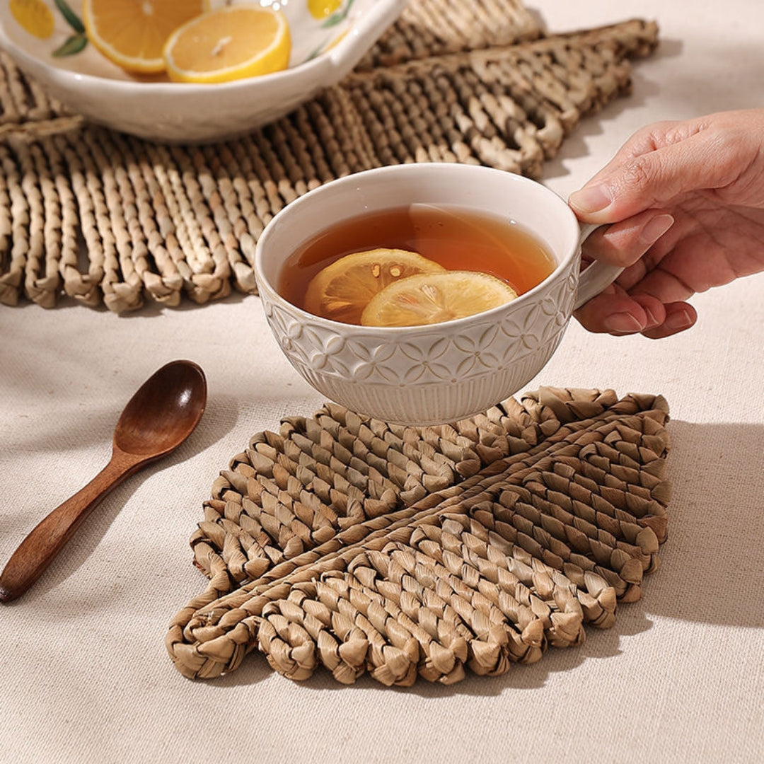 Rustic Leaf Woven Placemats