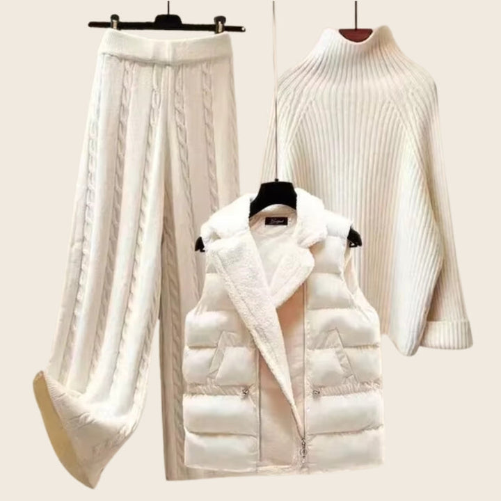 Lunaire Ivory Knit Ensemble