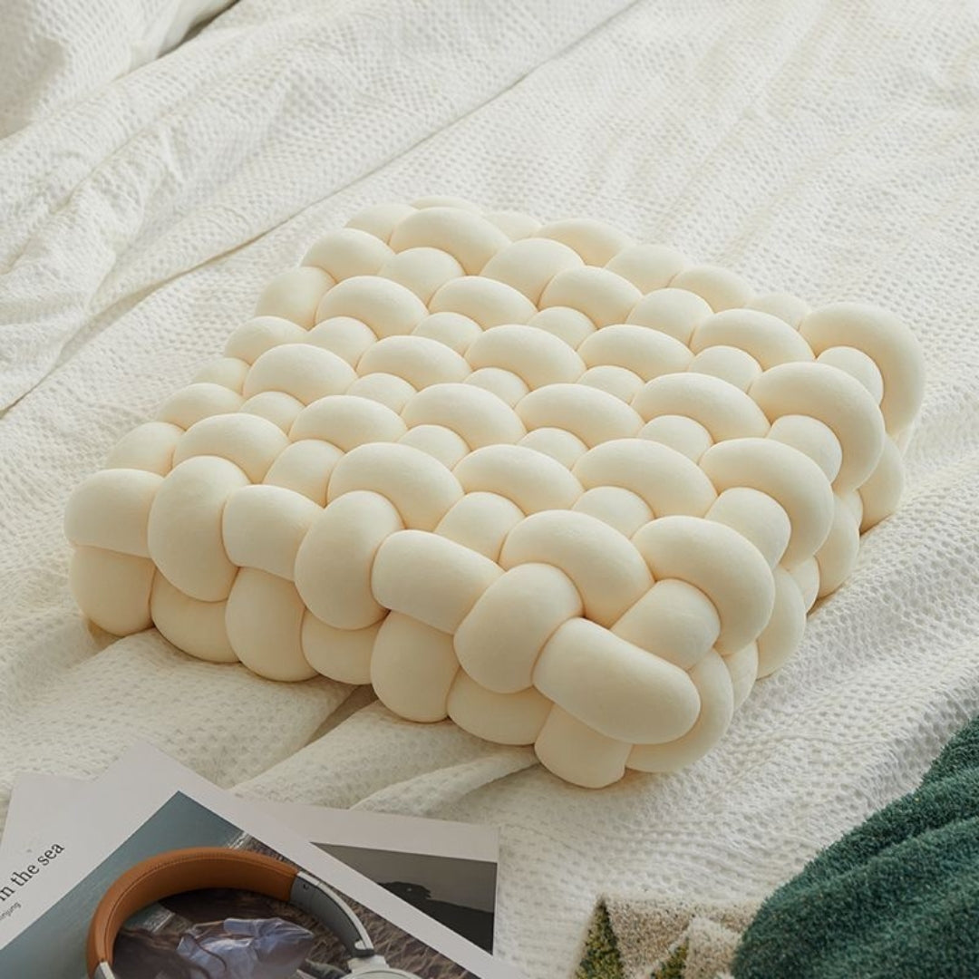 Nordic Knot Plush Cushion