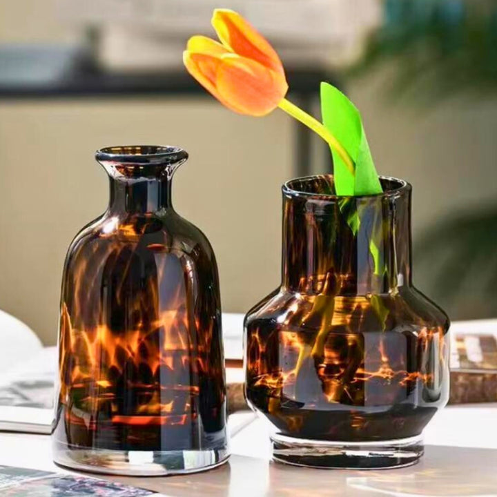 Regelo Amber Glow Artisan Vases