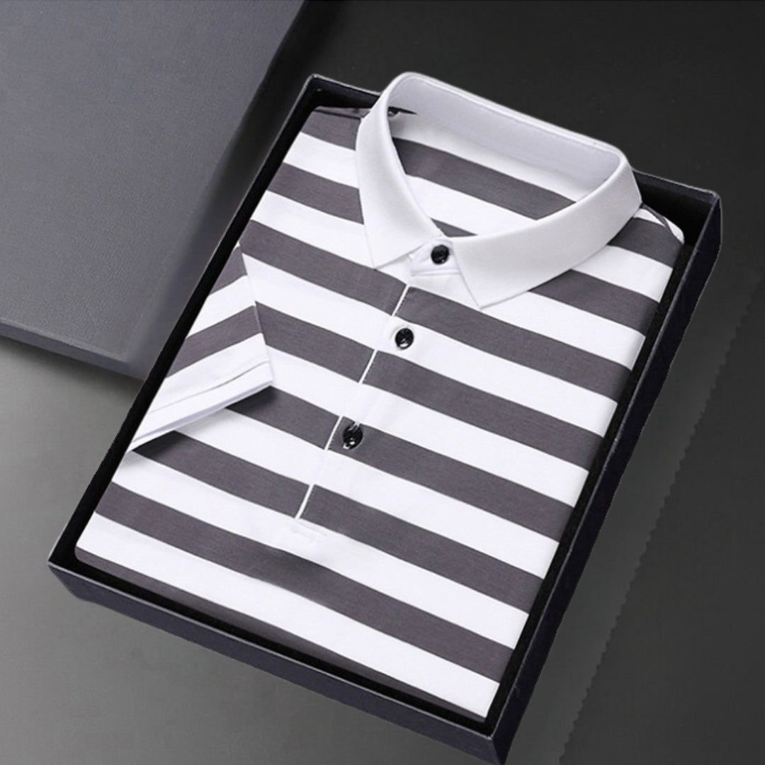 Marseille Stripe Polo Shirt