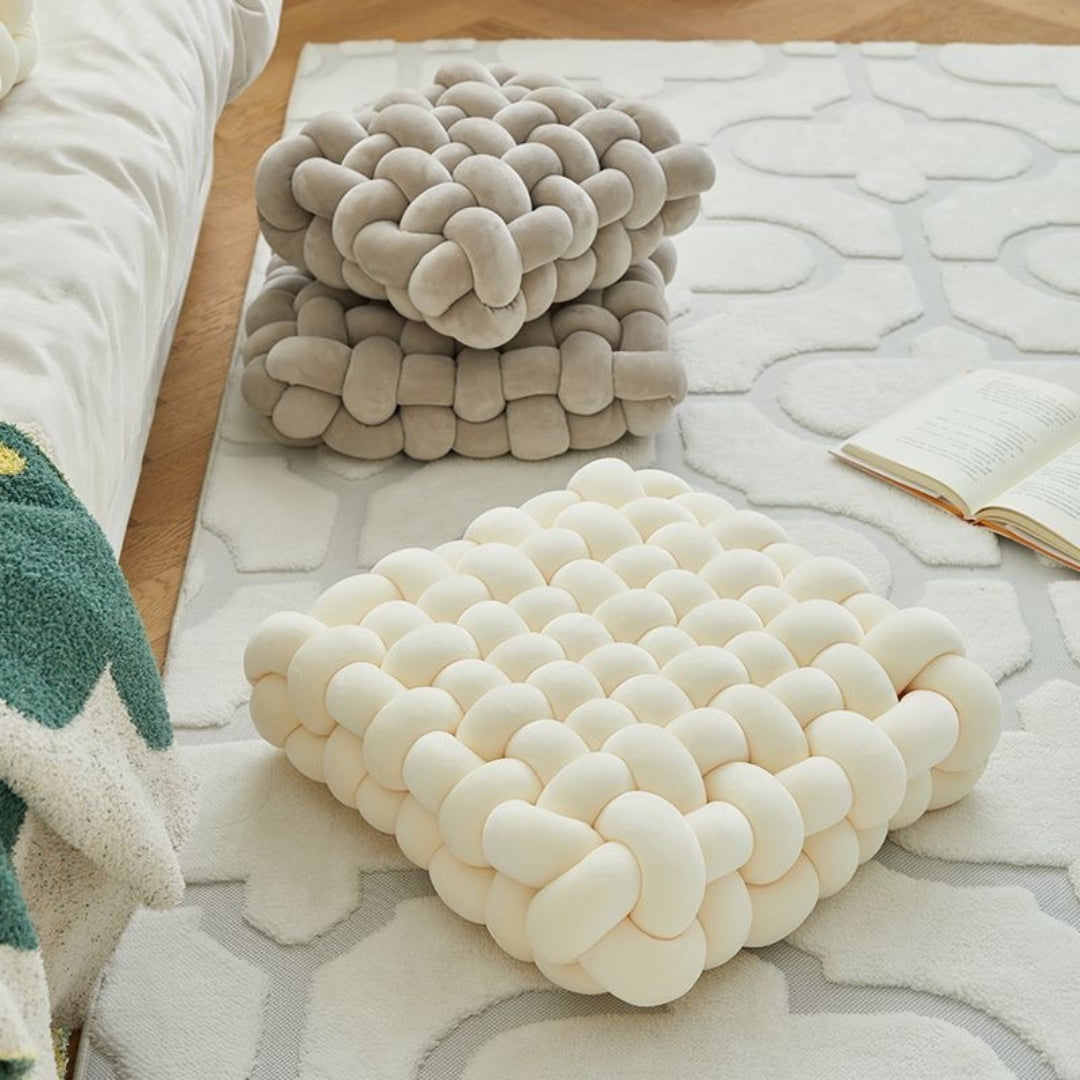 Nordic Knot Plush Cushion