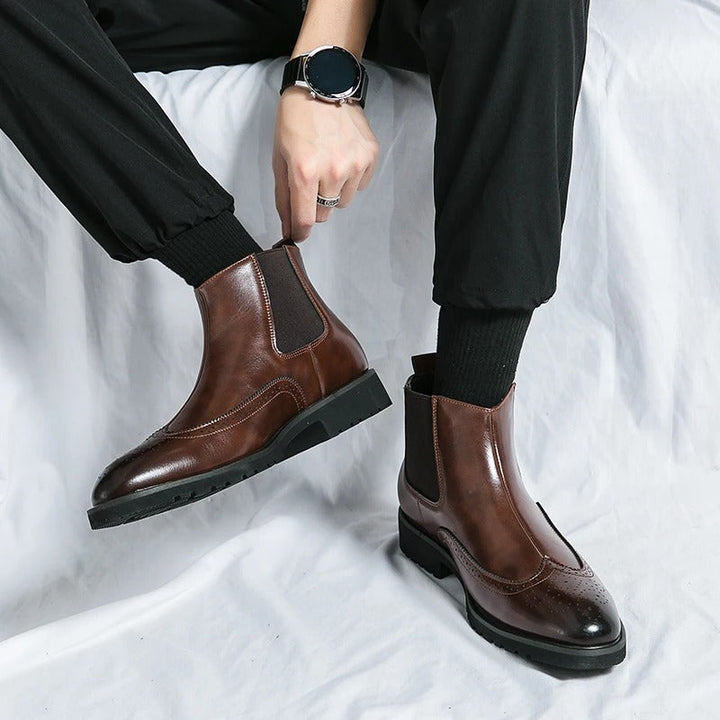 Dario Genuine Leather Chelsea Boots