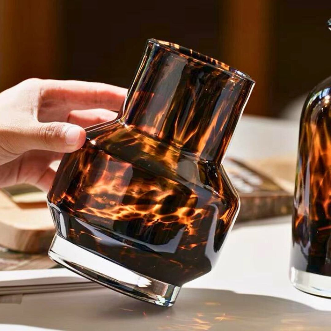 Regelo Amber Glow Artisan Vases