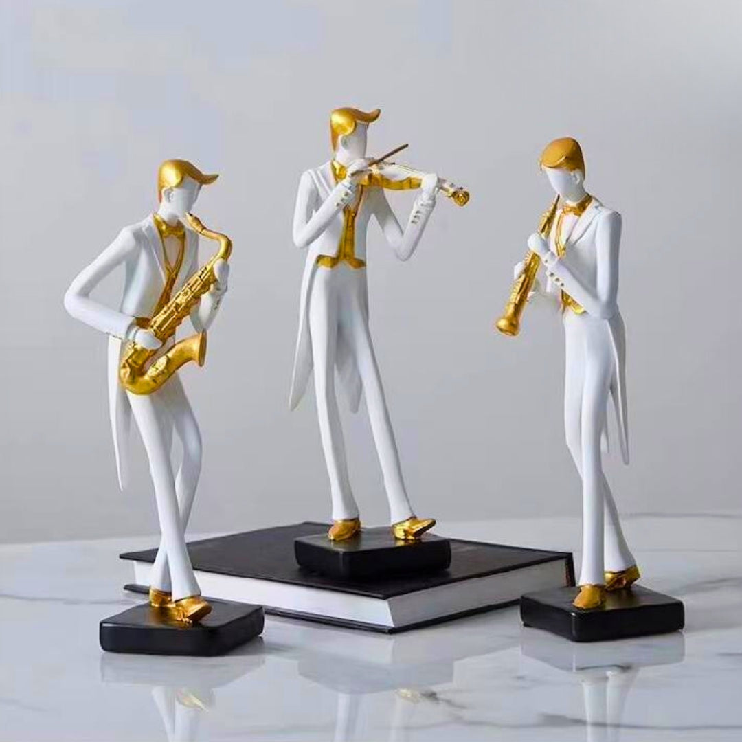 Gilded Symphony Ensemble Sculptures