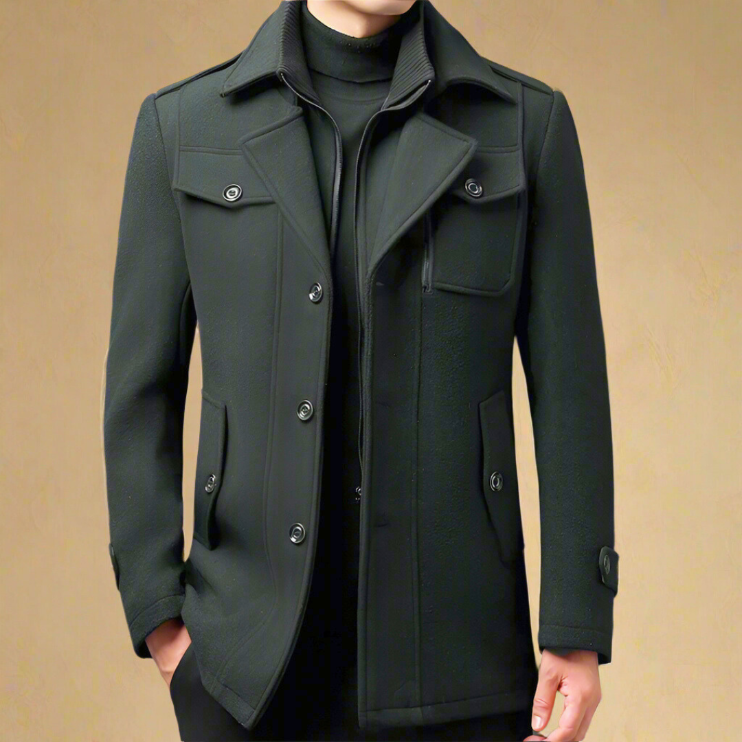 Valerio Suede Trench Coat