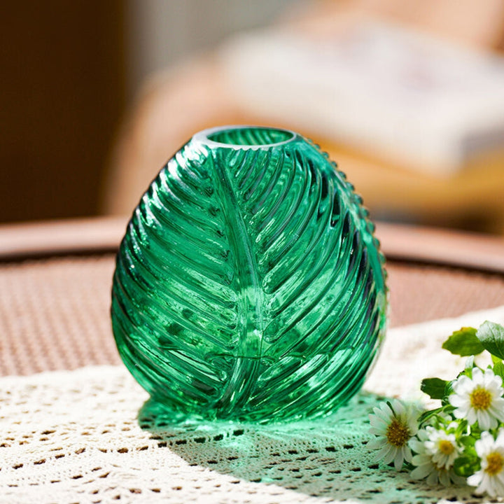 Viridian Crystal Vase Set