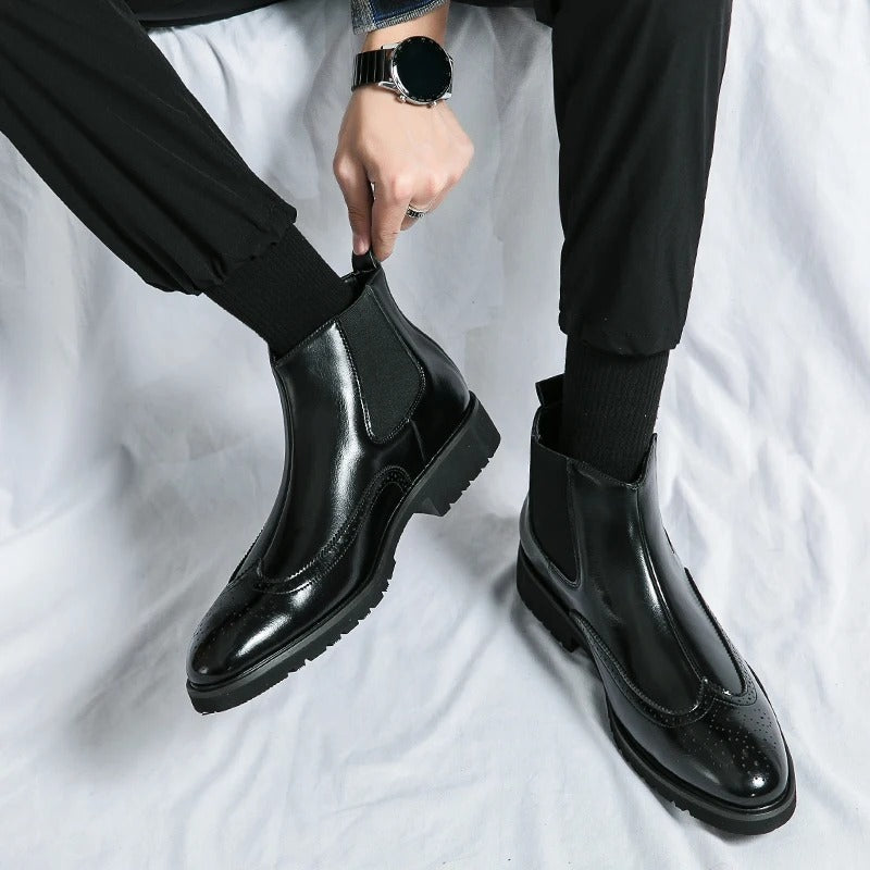 Dario Genuine Leather Chelsea Boots