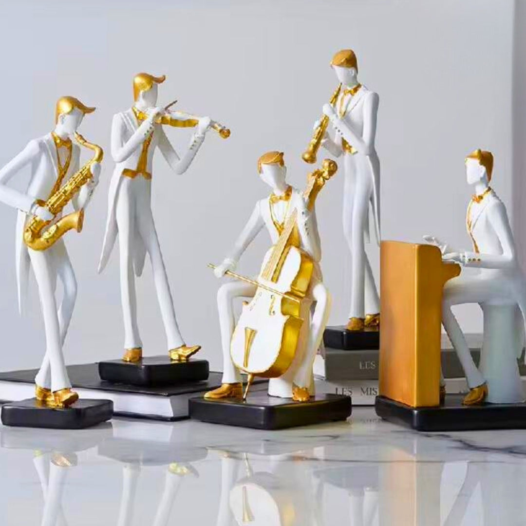 Gilded Symphony Ensemble Sculptures