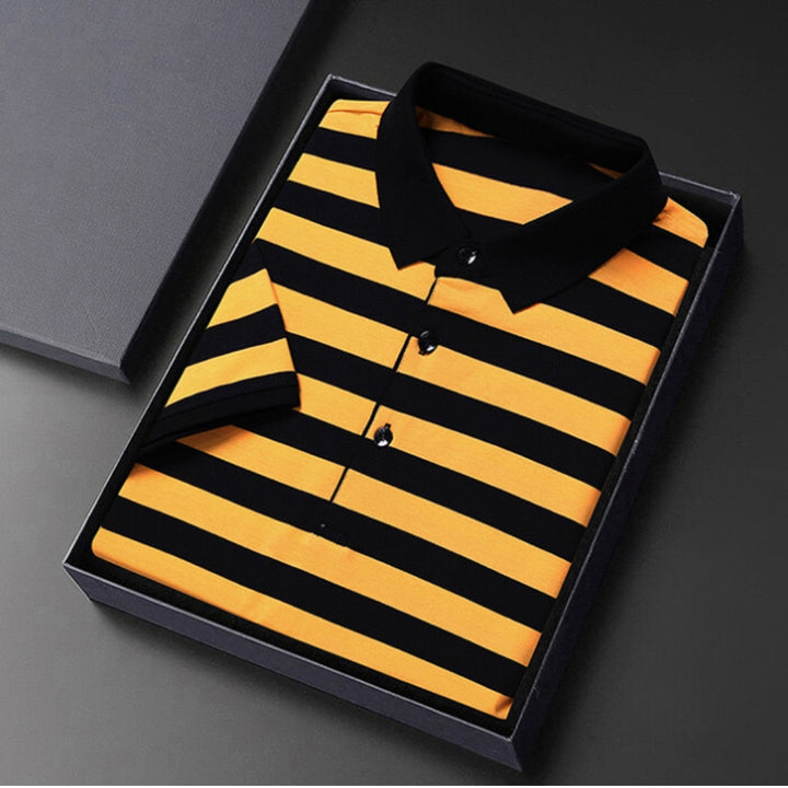 Marseille Stripe Polo Shirt