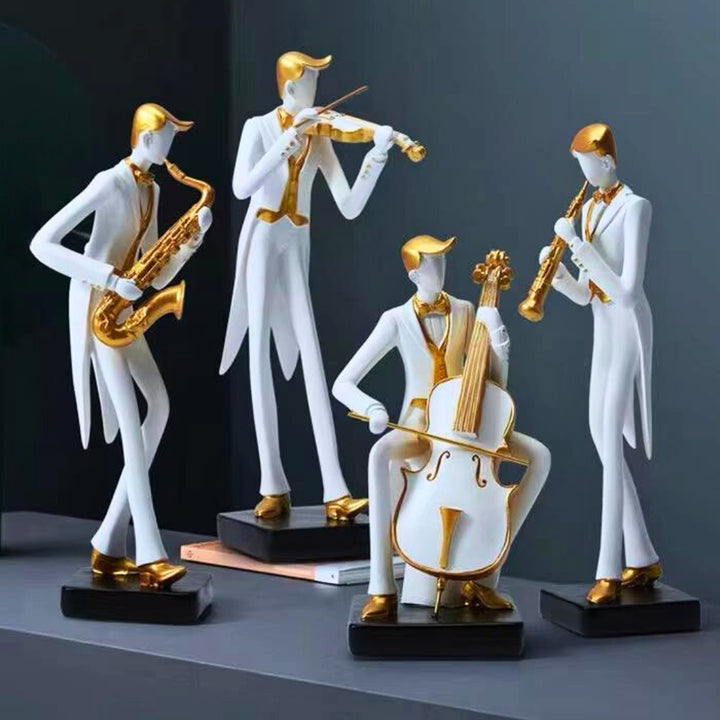 Gilded Symphony Ensemble Sculptures