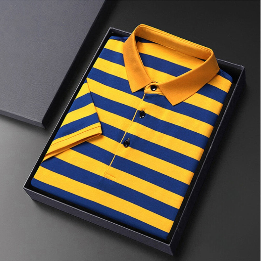 Marseille Stripe Polo Shirt