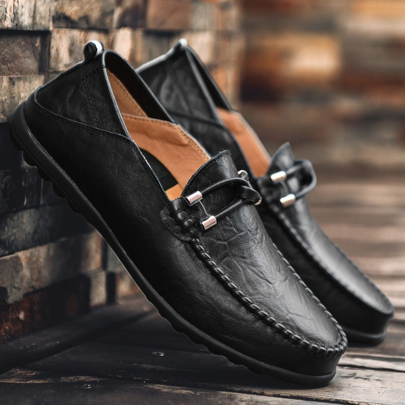 Vittorio Valente Leather Moccasins