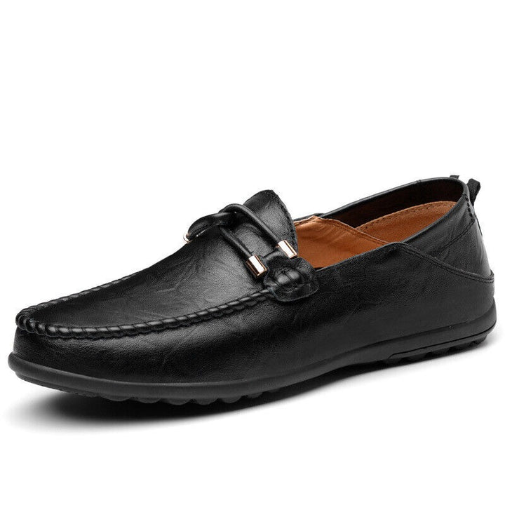 Vittorio Valente Leather Moccasins