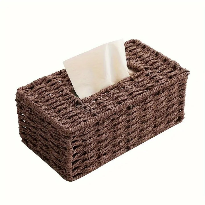 Woven Rectangular Tissue Box Holder