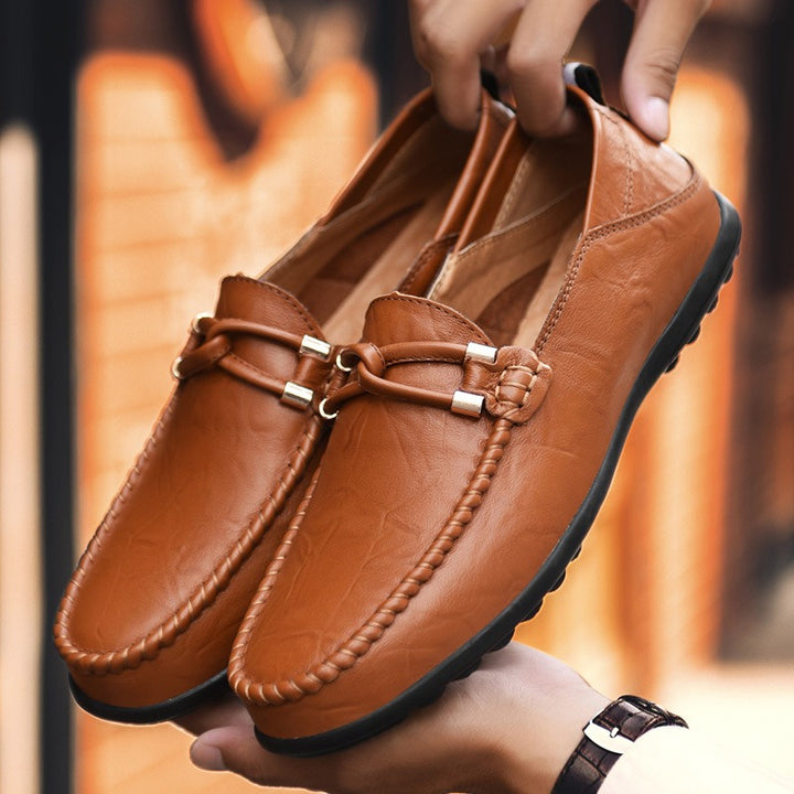 Vittorio Valente Leather Moccasins