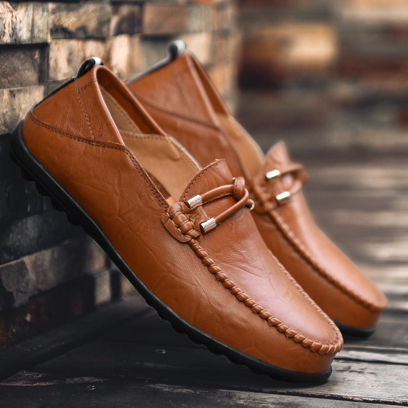 Vittorio Valente Leather Moccasins