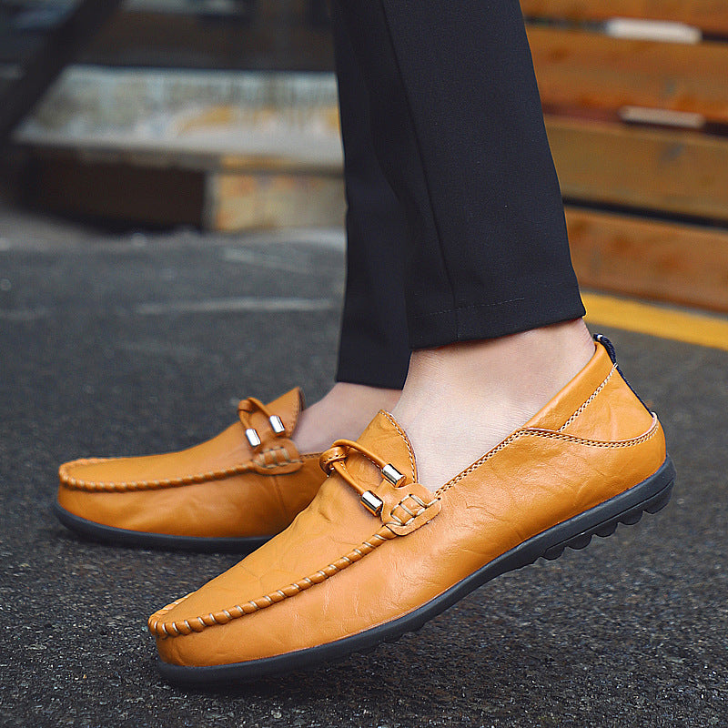 Vittorio Valente Leather Moccasins