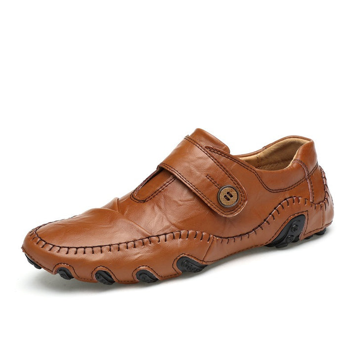 Cognac Stitch Loafers