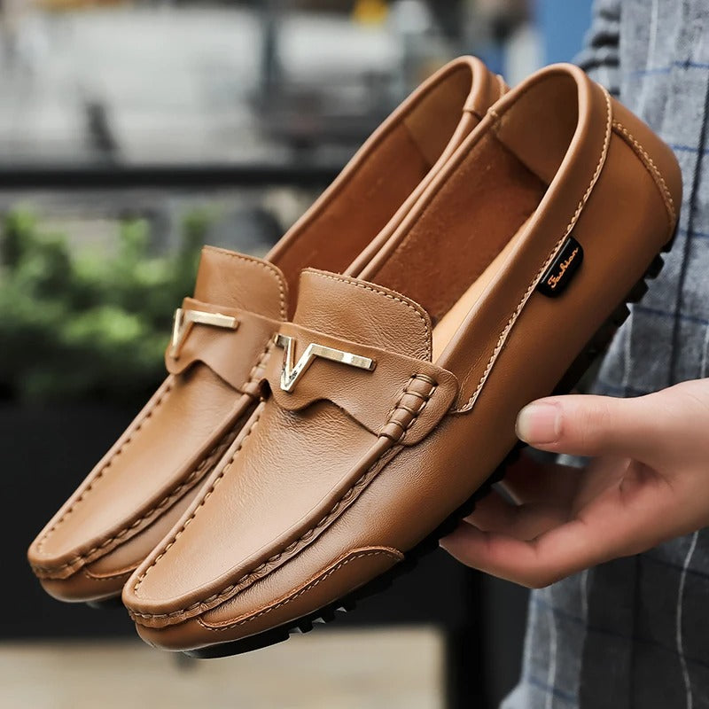 Domenico Ferrara Leather Loafers