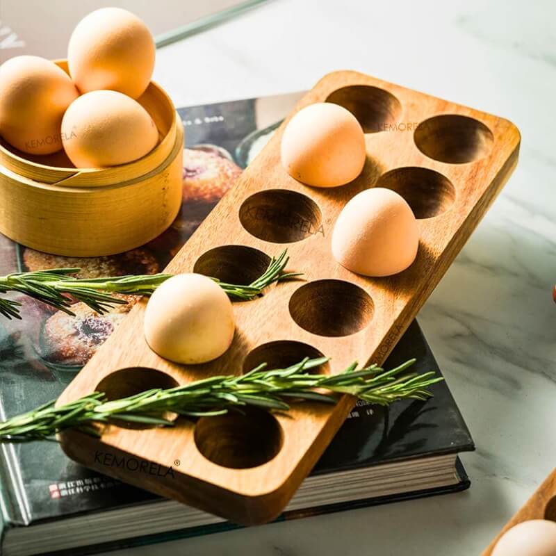 Acacia Egg Holder