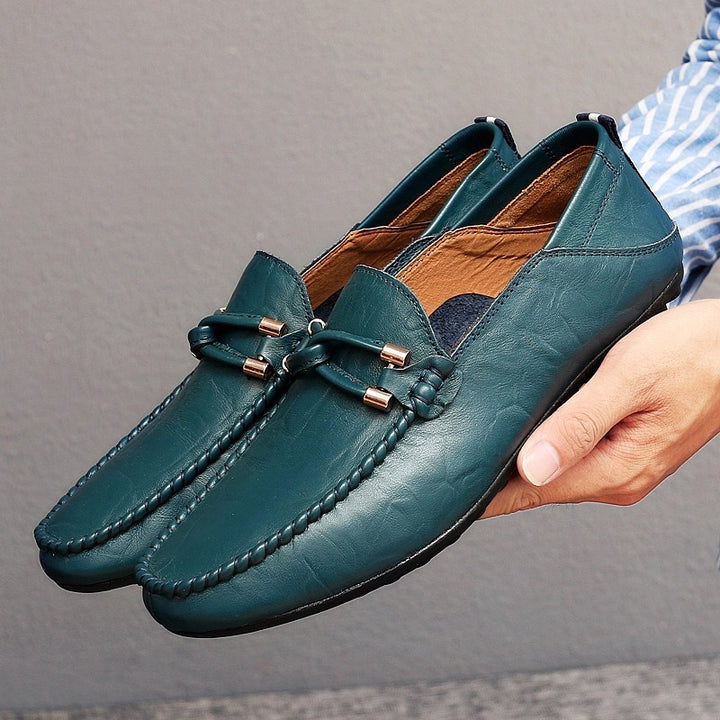 Vittorio Valente Leather Moccasins