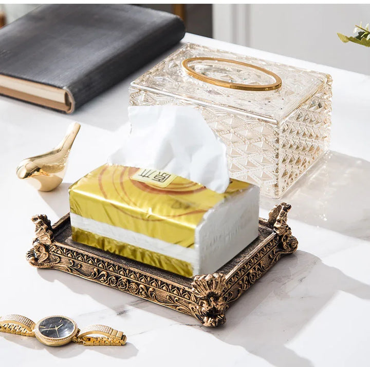 Versailles Crystal Grandeur Tissue Box