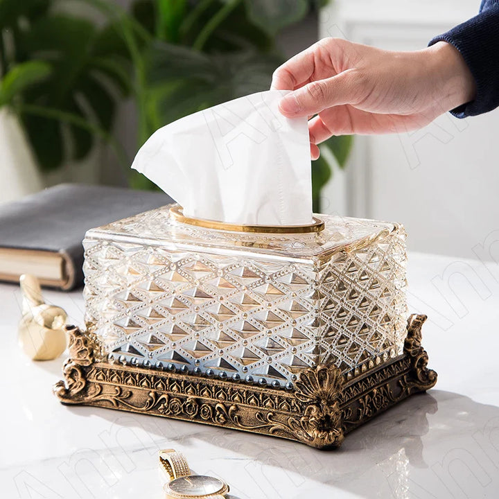 Versailles Crystal Grandeur Tissue Box