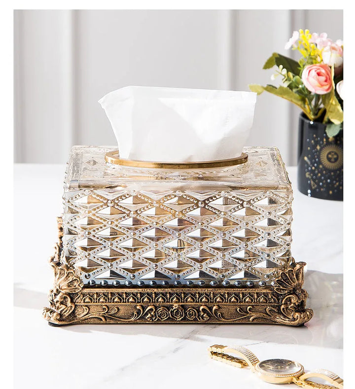 Versailles Crystal Grandeur Tissue Box