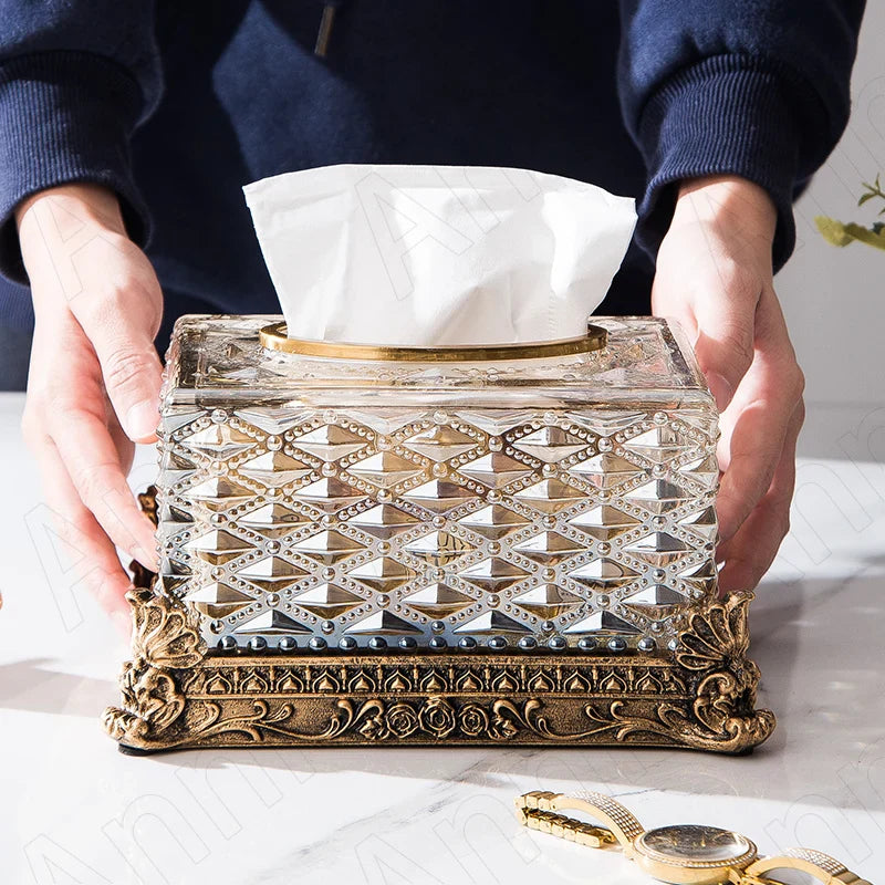 Versailles Crystal Grandeur Tissue Box