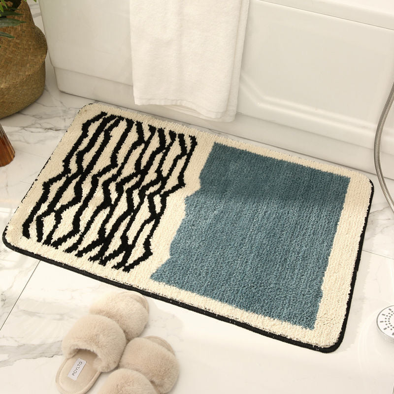 Caina Bold Stripe Absorbent Bath Mat