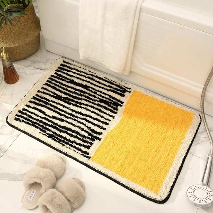 Caina Bold Stripe Absorbent Bath Mat