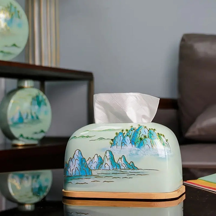 Oriental Elegance Tissue Box Holder