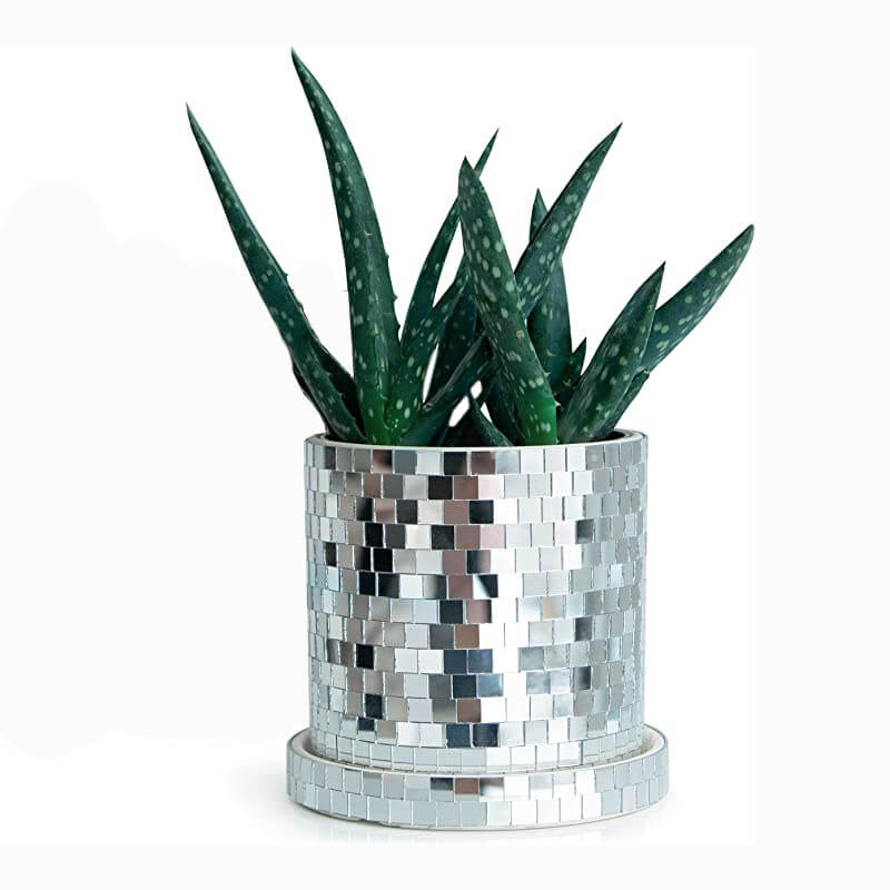 Disco Vibes Mosaic Planter