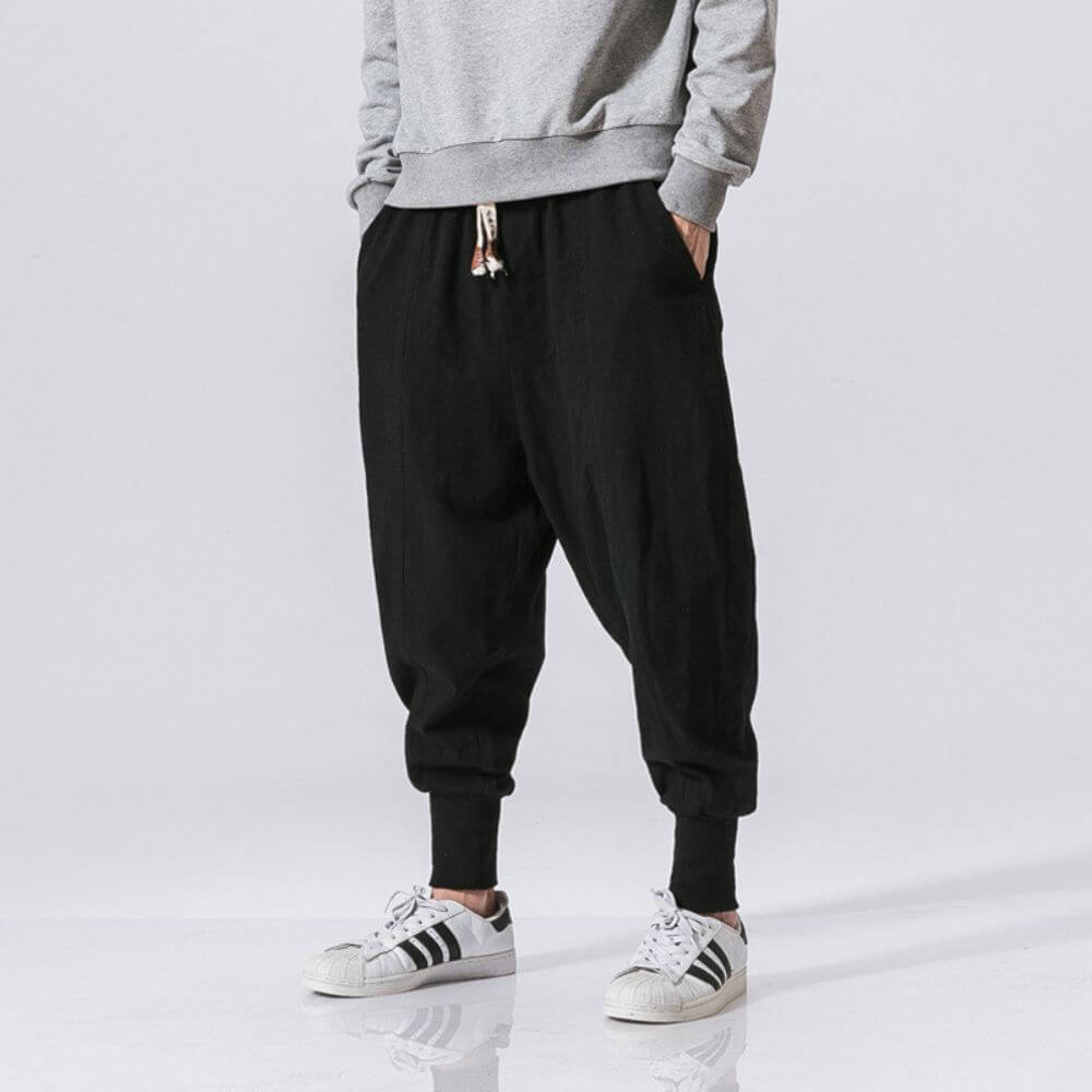 Aokumo - Cotton Harem Pants