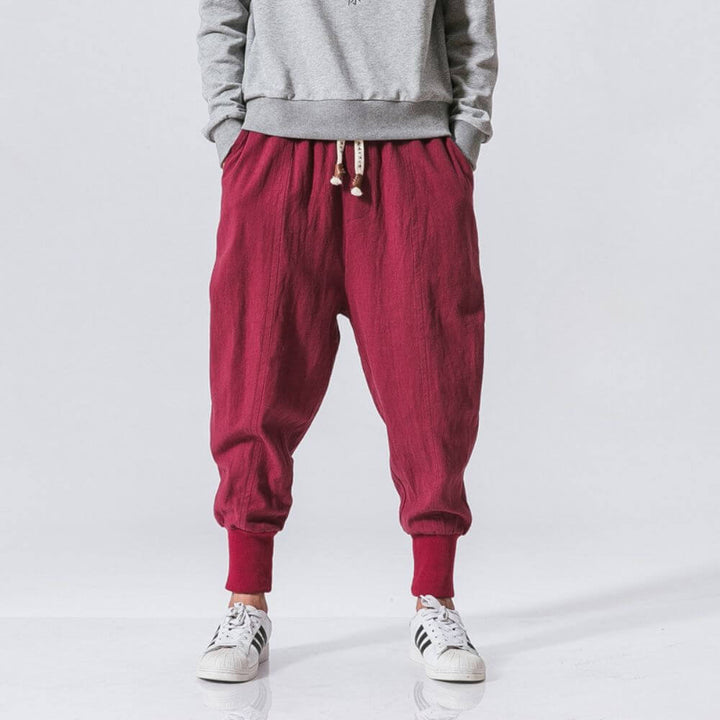 Aokumo - Cotton Harem Pants