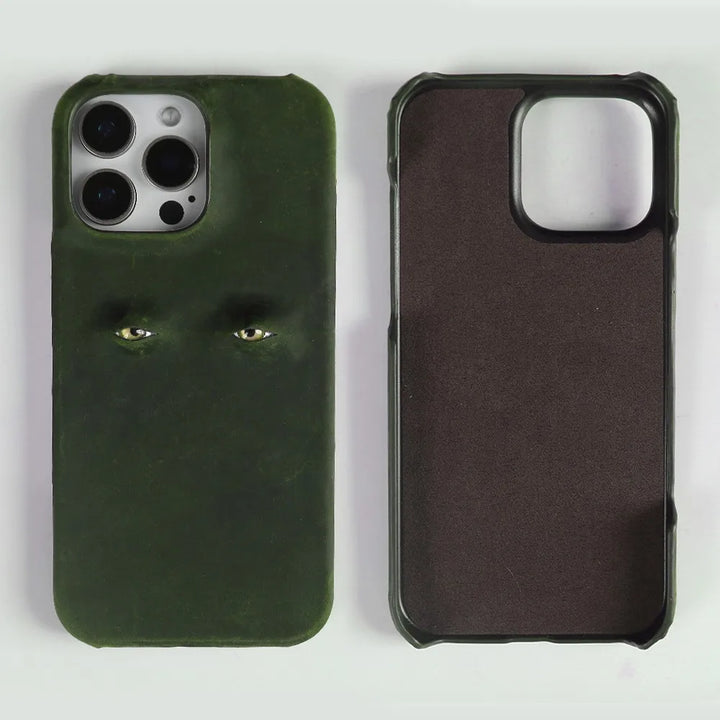 Mystic Gaze Leather iPhone Case